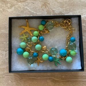 Rare J Crew Seafoam Treasures necklace.